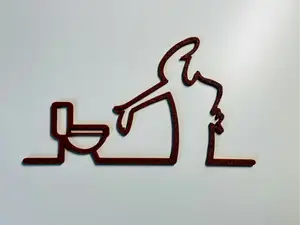 La Linea toilet sign (Update)