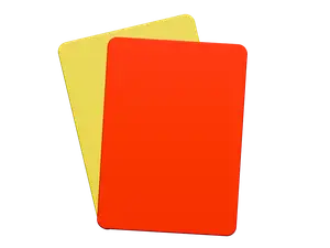 Red and yellow card (Official FIFA Dimensions)
