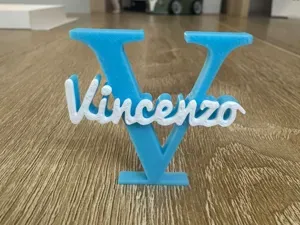 3D Name Sign - Vincenzo