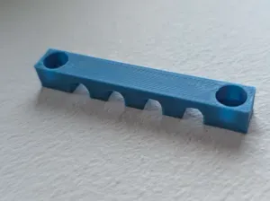 Wall-Mount Filament Guide 4 Slot Screwable Clip 2g