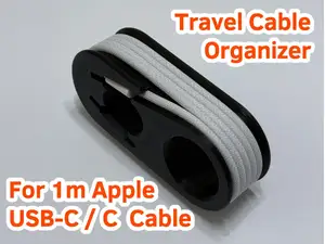 Travel Organizer For USB-C to USB-C Iphone Cable