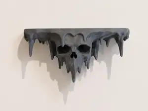 Melting Skull Floating Shelf