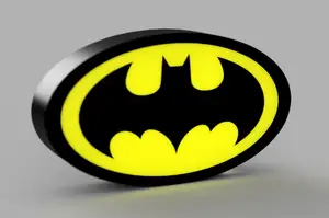Batman Logo LED Lamp