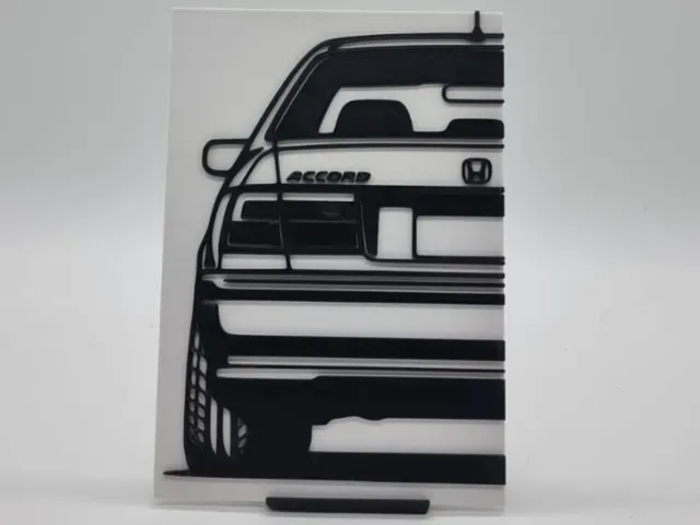 2D Wall Art Honda Accord Coupe