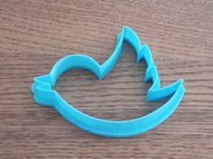 Twitter Logo Cookie Cutter Bird