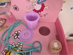 Desk hole cup with lid