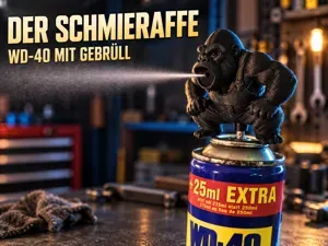 WD-40 Der Schmieraffe – Aufsatz mit Gebrüll