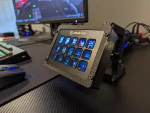 Stream Deck 15 Key Modular Adjustable Mount (Fully Enclosed) (MK1 or MK2 Models)
