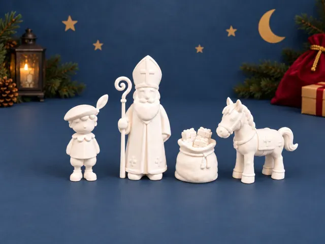 Sinterklaas tafereel deel 2 - sint-paard-zak-piet — Фото 2 из 5