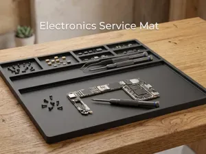 Modular Desk Repair Mat & Electronics Organizer