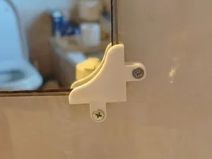 Frameless Mirror Corner Bracket & Mount