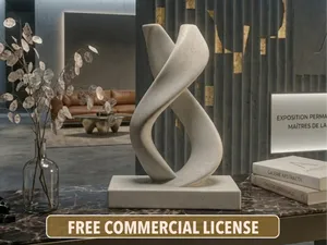Two Souls – Sculptural Art Statue FREE COMMERCIAL