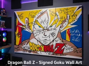 Dragon Ball Z – Signed Goku Wall Art Mural