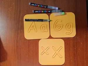 Tarjetas de Letras del Abecedario para colorear