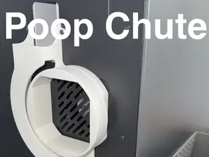 Kobra S1 Exhaust-Friendly Poop Chute with 100 mm