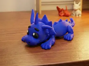 Cute blue dragon