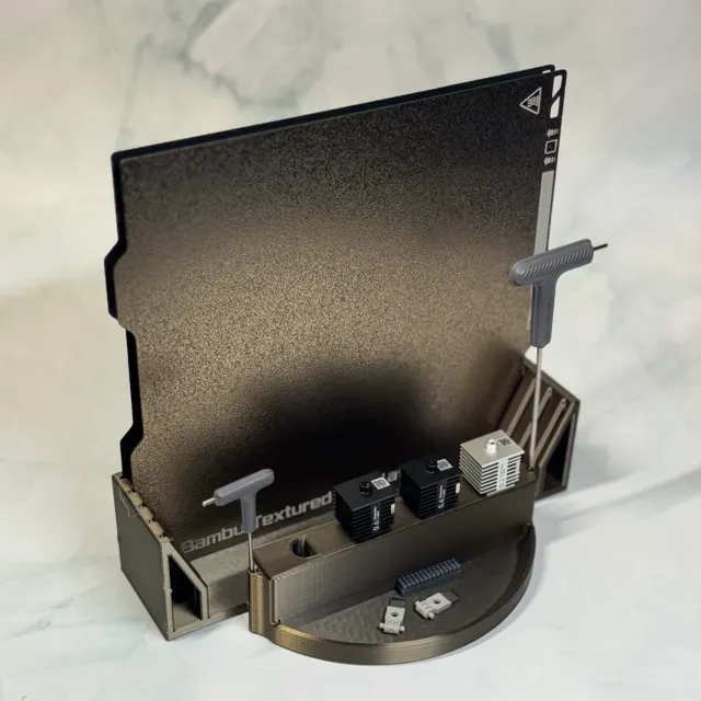 Bambulab A1 Mini Plates, Hotend & Essentials Organizer Stand