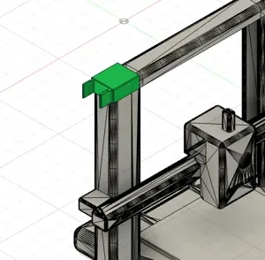 Vernier caliper holder mount for BambuLab A1