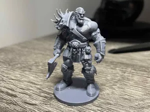 Orc Warlord : Brutal Miniature (Tabletop Battles)