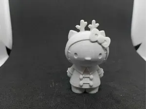 Hello Kitty Christmas Cute Toy Figurine Fanart