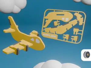 Cute Plane Kit Card | AMS Ready