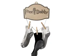 Harry Potter 'Free Dobby' lost sock laundry helper