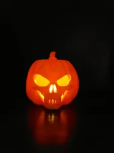 Halloween Skull pumpkin TeaLights