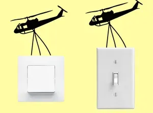 Helicopter light switch design