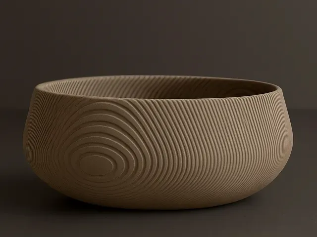 Sculptural Bowl With transparency