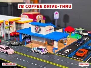 7B Coffee Drive-Thru - 1:64 Scale Diorama
