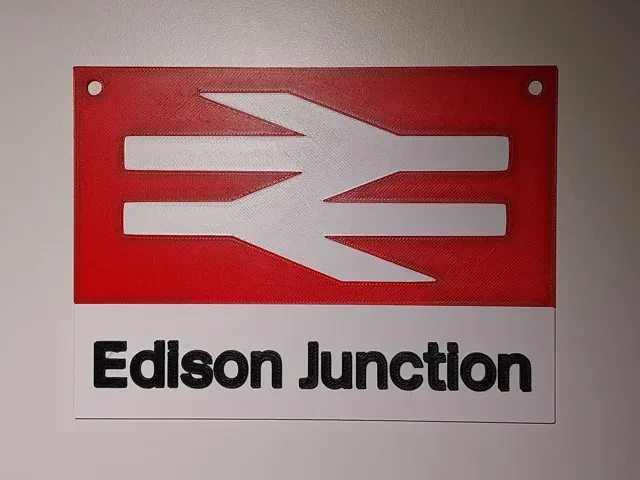 Model Railway Layout Name Plate - Editable Name — Фото 6 из 11