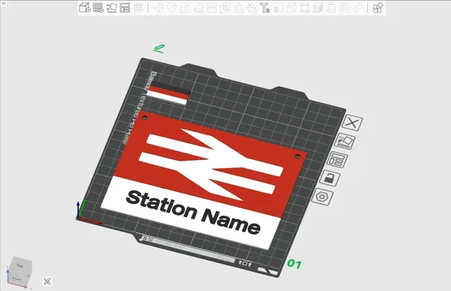 Model Railway Layout Name Plate - Editable Name — Фото 7 из 11