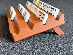 Dominoes Holder - folding legs Mexican Train board