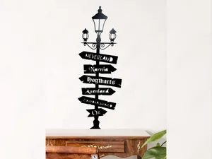 Wandbild Wegweiser Fantasy