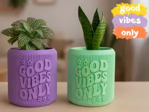 "Good Vibes Only" Planter