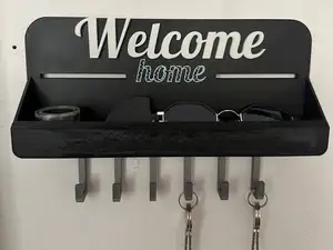 Welcome Sweet Hooks | Home Key Holder | + Storage