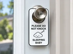 Customizable Sleeping Baby Door Hanger