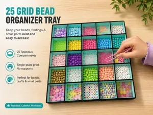 Bead & Small Parts Organizer - With Lid