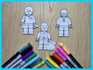LEG0 Brickman DIY Coloring