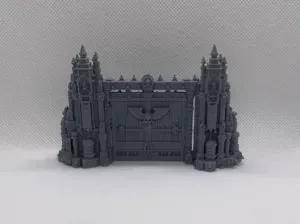 Grimdark Imperial Gate - Tabletop Wargame Terrain