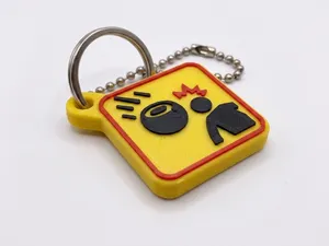 Beware of Falling Coconuts! Warning Sign Keychain