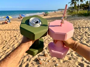 DumbbellDrinker: The Ultimate "Gym" Cup Holder