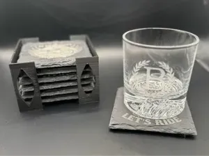 Square Slate Coaster Holder