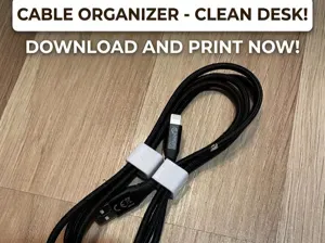 Minimalist S-Clip Cable Organizer / Winder
