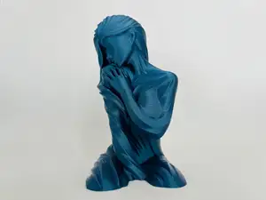 Wavy girl sculpture