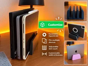 Customizable Vertical Laptop & Tablet Stand