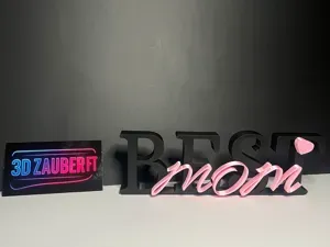 Best MOM - 3D Schriftzug