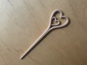 Fermaglio per Capelli Cuore Doppio