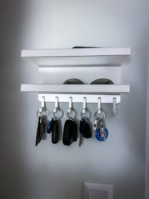Wall mount Key holder Organizer with Shelves — Фото 9 из 10