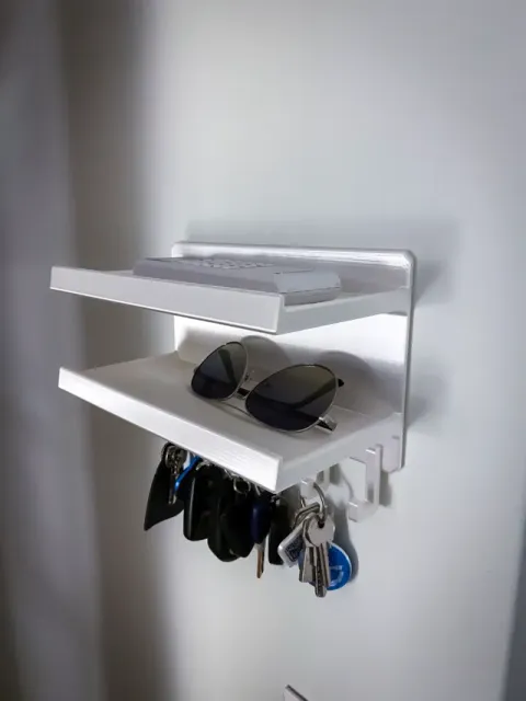 Wall mount Key holder Organizer with Shelves — Фото 10 из 10